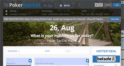 Desktop Screenshot of pokermarket.com